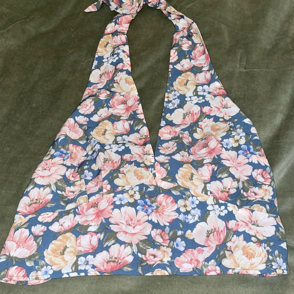 Abercrombie floral halter top